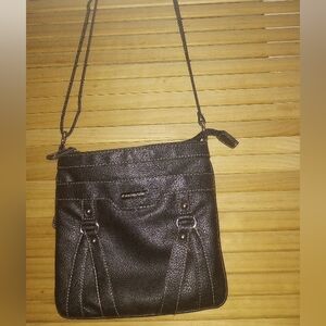 Elegant Black Leather Crossbody Bag